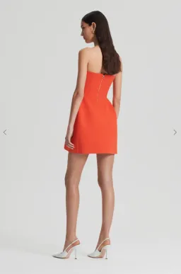 Scanlan Theodore crepe knit peplum dress for rent on The Volte - image 3