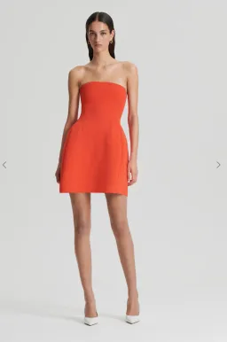 Scanlan Theodore crepe knit peplum dress for rent on The Volte - image 2
