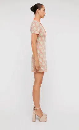 Scanlan Theodore The Knit Brocade Dress Print Size 6 for rent on The Volte - image 2