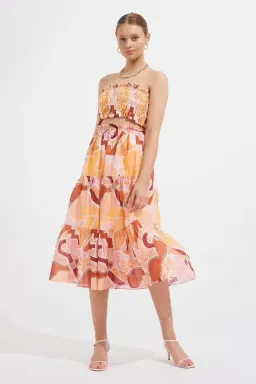 Steele Paradise Top & Yolanda Skirt Set Multi Size 10 for rent on The Volte - image 1