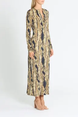 KITX Psychedelic Dress in Black Print Size 6 for rent on The Volte - image 2