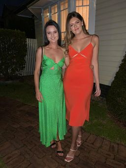 Bec + Bridge Ulla Cut Out Midi Dress - Orange Size 12 for rent on The Volte - image 2