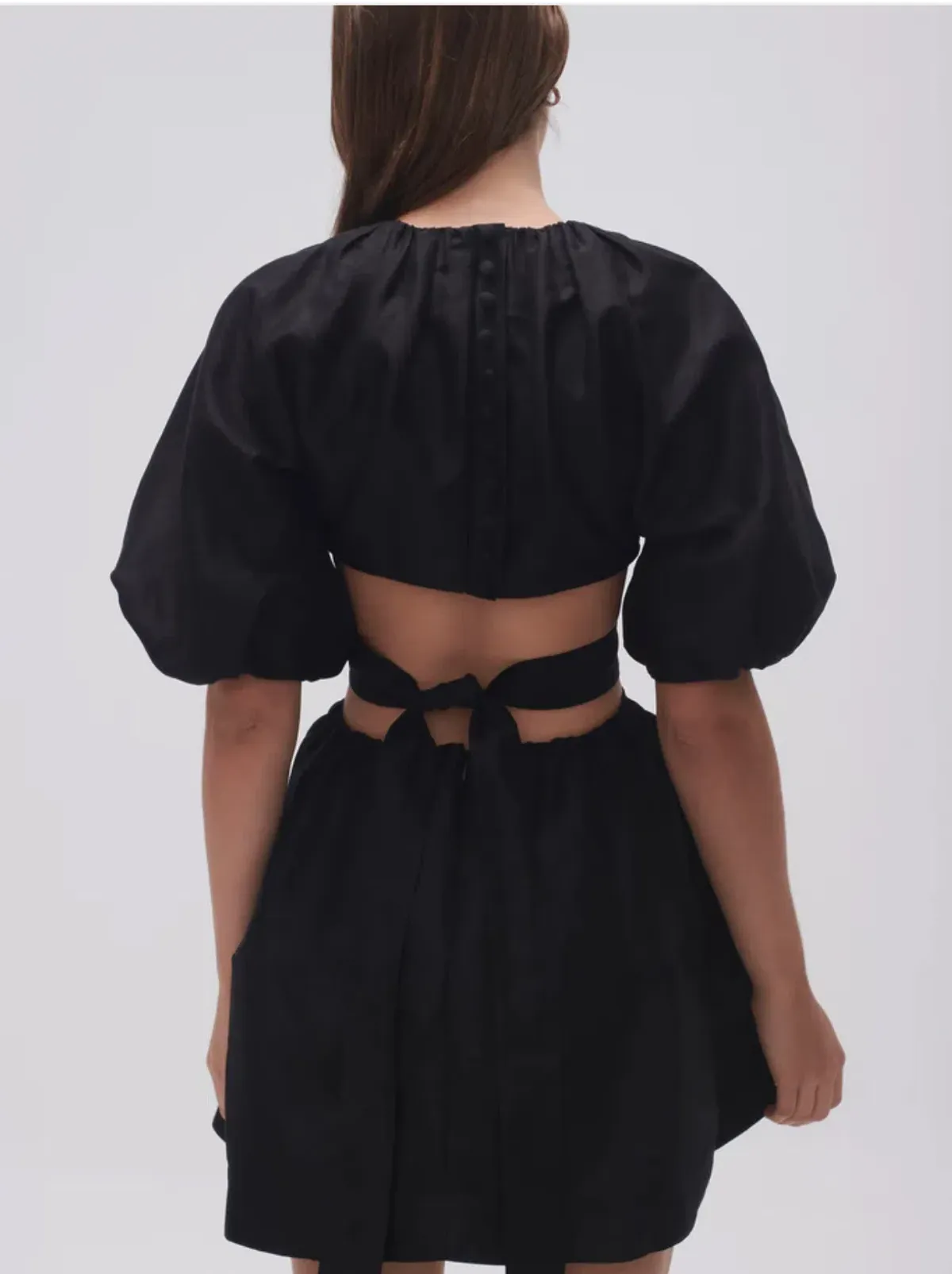 AJE Mimosa Cut Out Mini Dress Black Size 10  - Image 3