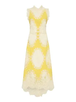 Moss and Spy Mimosa A line Dress Yellow Size 14 for rent on The Volte - image 4
