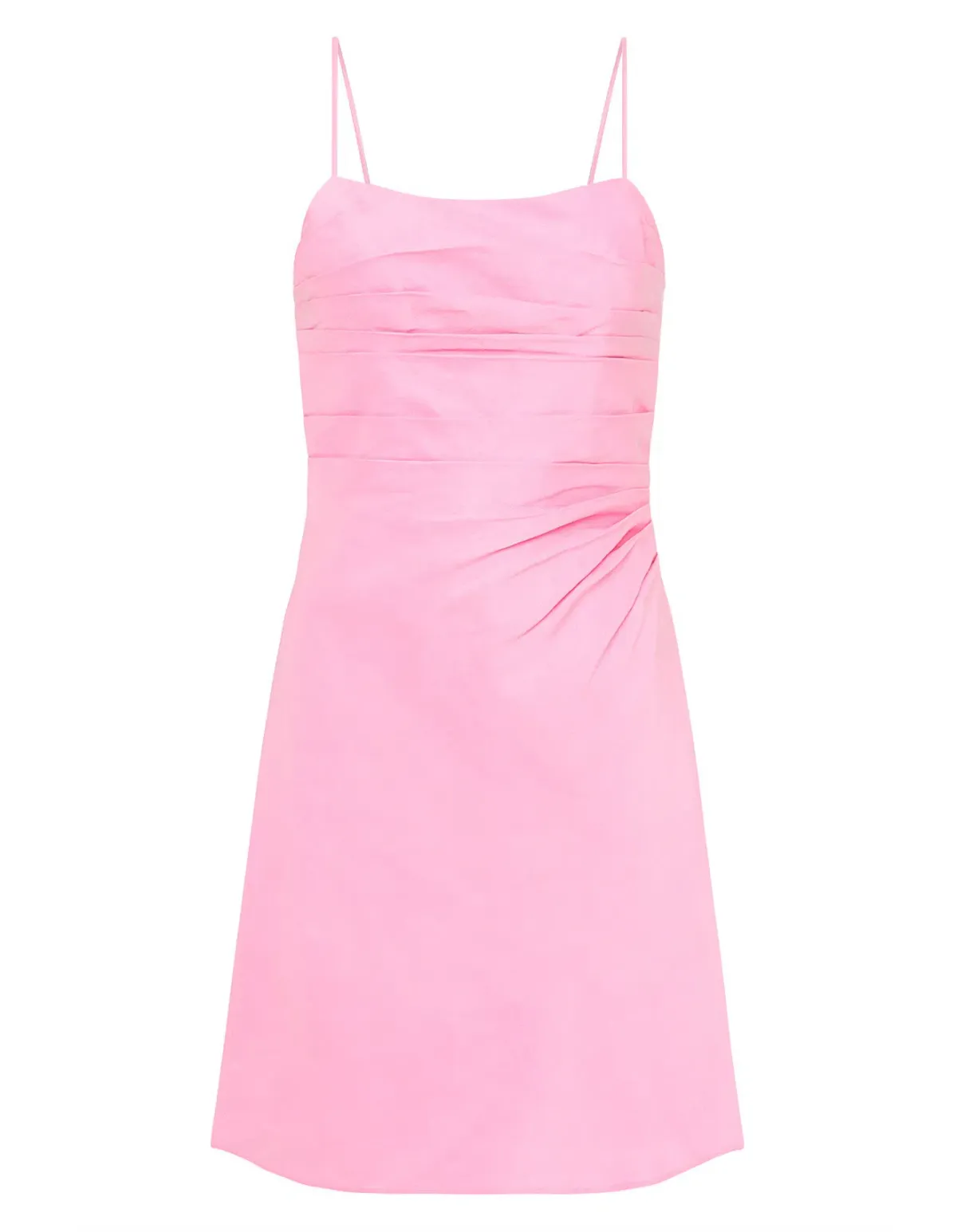 Aje Clarice Draped Mini Slip Dress Bon Bon Pink Size 8 - Image 3