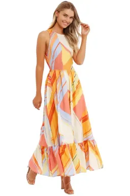 Leo Lin Macedonia Dress in Multi Size 8 for rent on The Volte - image 2