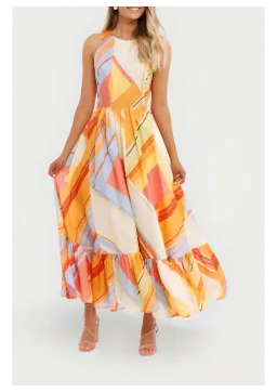 Leo Lin Macedonia Dress in Multi Size 8 for rent on The Volte - image 1