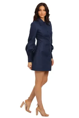 Leo Lin Luminous Mini Dress in Blue Size 10 for rent on The Volte - image 2