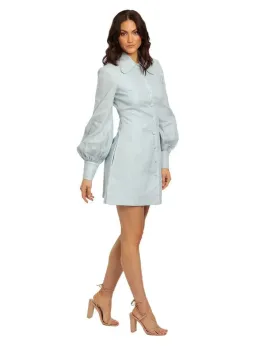 Leo Lin Luminous Mini Dress in Air Size AU 12 for rent on The Volte - image 2