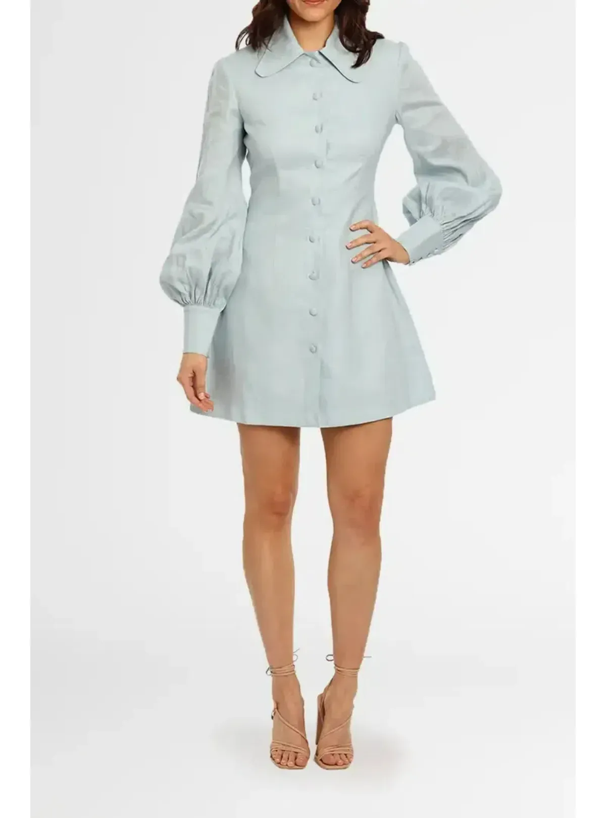 Leo Lin Luminous Mini Dress in Air Size AU 12 - Image 1