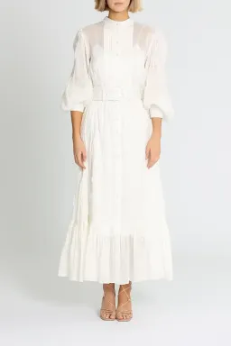 Leo Lin Cambridge Dress in White Size 12 for rent on The Volte - image 1