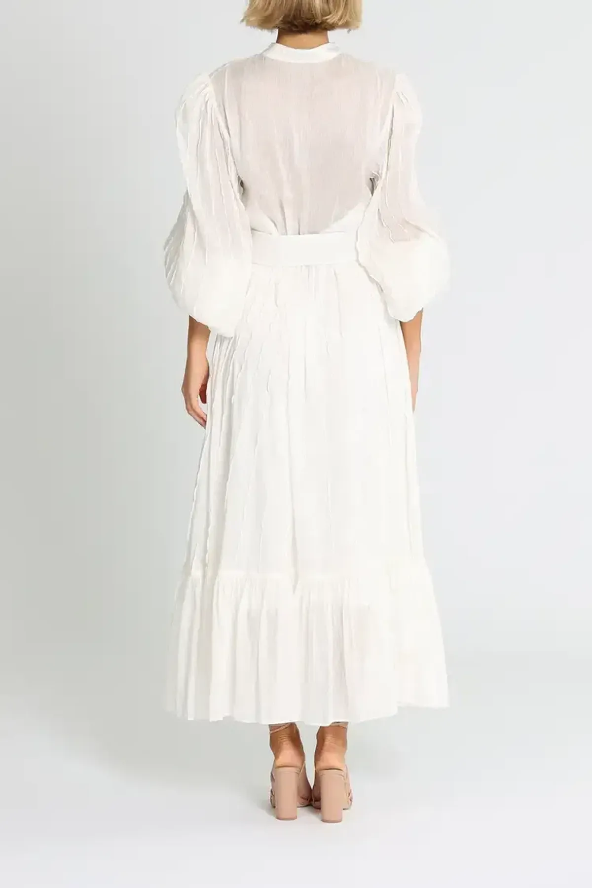 Leo Lin Cambridge Dress in White Size 12 - Image 3