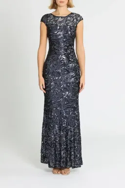 Langhem Katia Sparkle Gown in Navy Size 18 for rent on The Volte - image 1