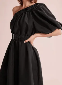 Country Road One Shoulder Mini Dress Black Size 6 for rent on The Volte - image 2