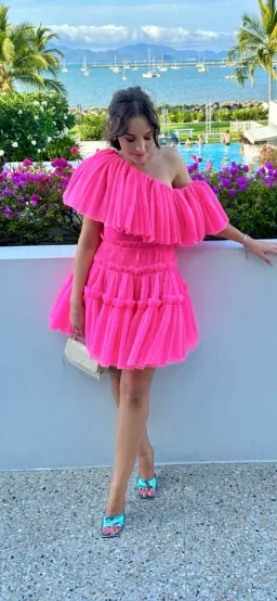 Sheike Carnival Mini Dress Pink Size AU 10 for rent on The Volte - image 3