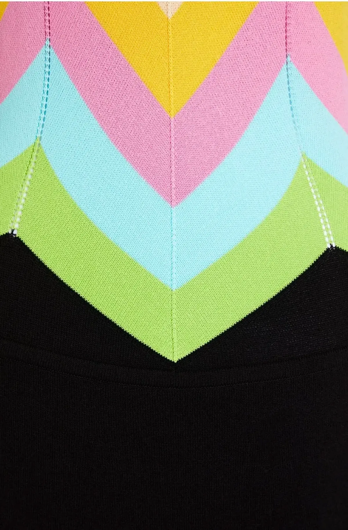 Boutique Moschino Striped Knitted Midi Dress Multi Size AU 8  - Image 4