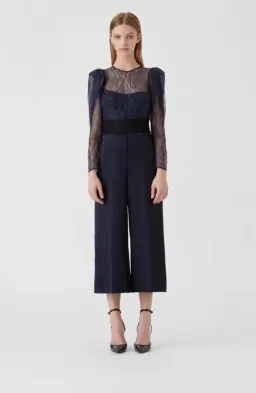 Camilla & Marc Harper Jumpsuit Navy Size 10 for rent on The Volte - image 1