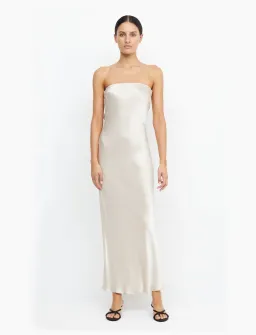 Bec and Bridge Strapless Moondance Dress in Sand Size 8 for rent on The Volte - image 1