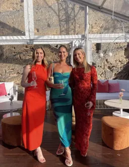 Sir the Label Frankie Gathered Midi Dress Emerald Reflection Size 1 / AU 8 for rent on The Volte - image 3