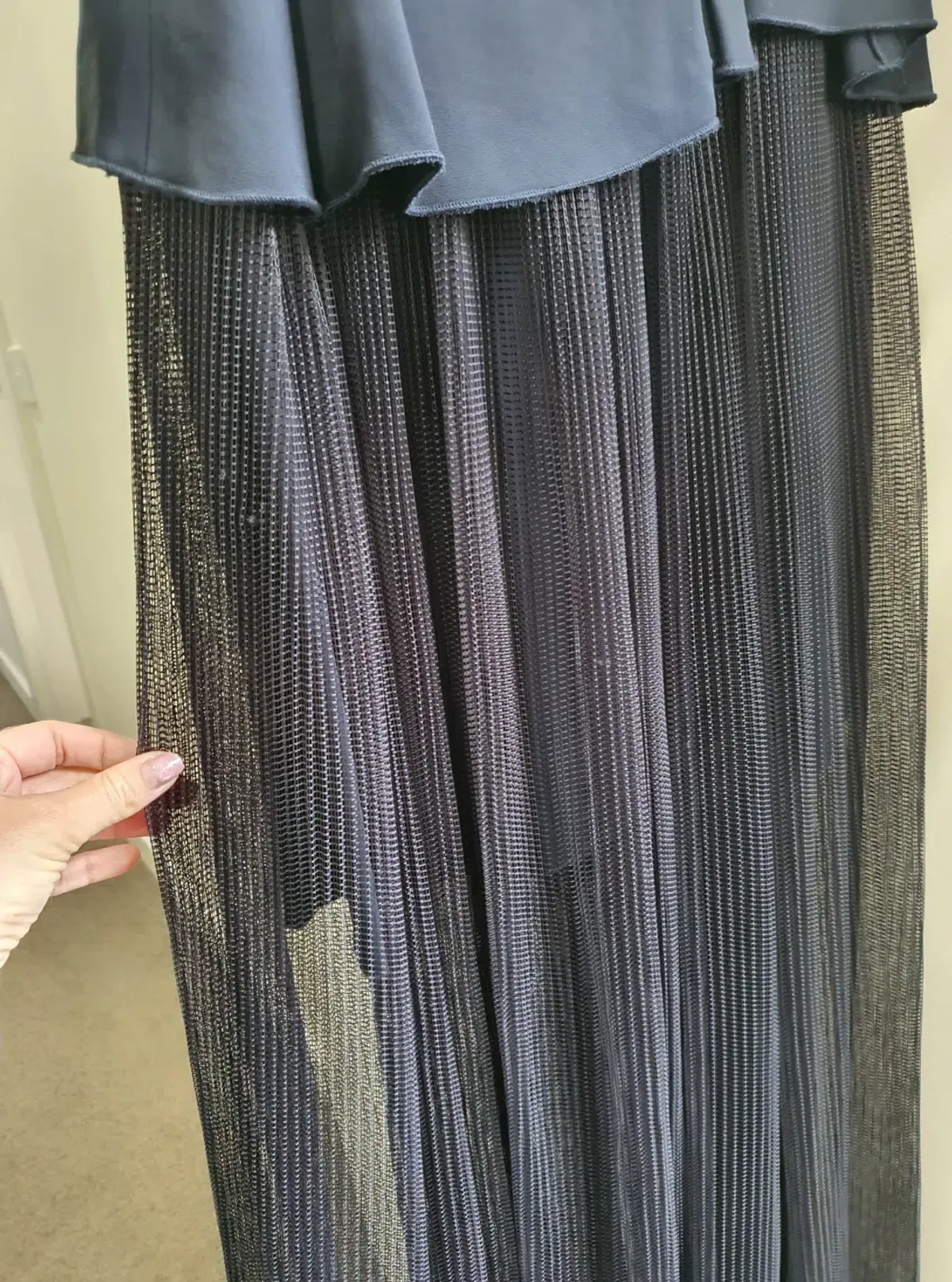 Scanlan Theodore Dress Navy & Black Size 6 - Image 4