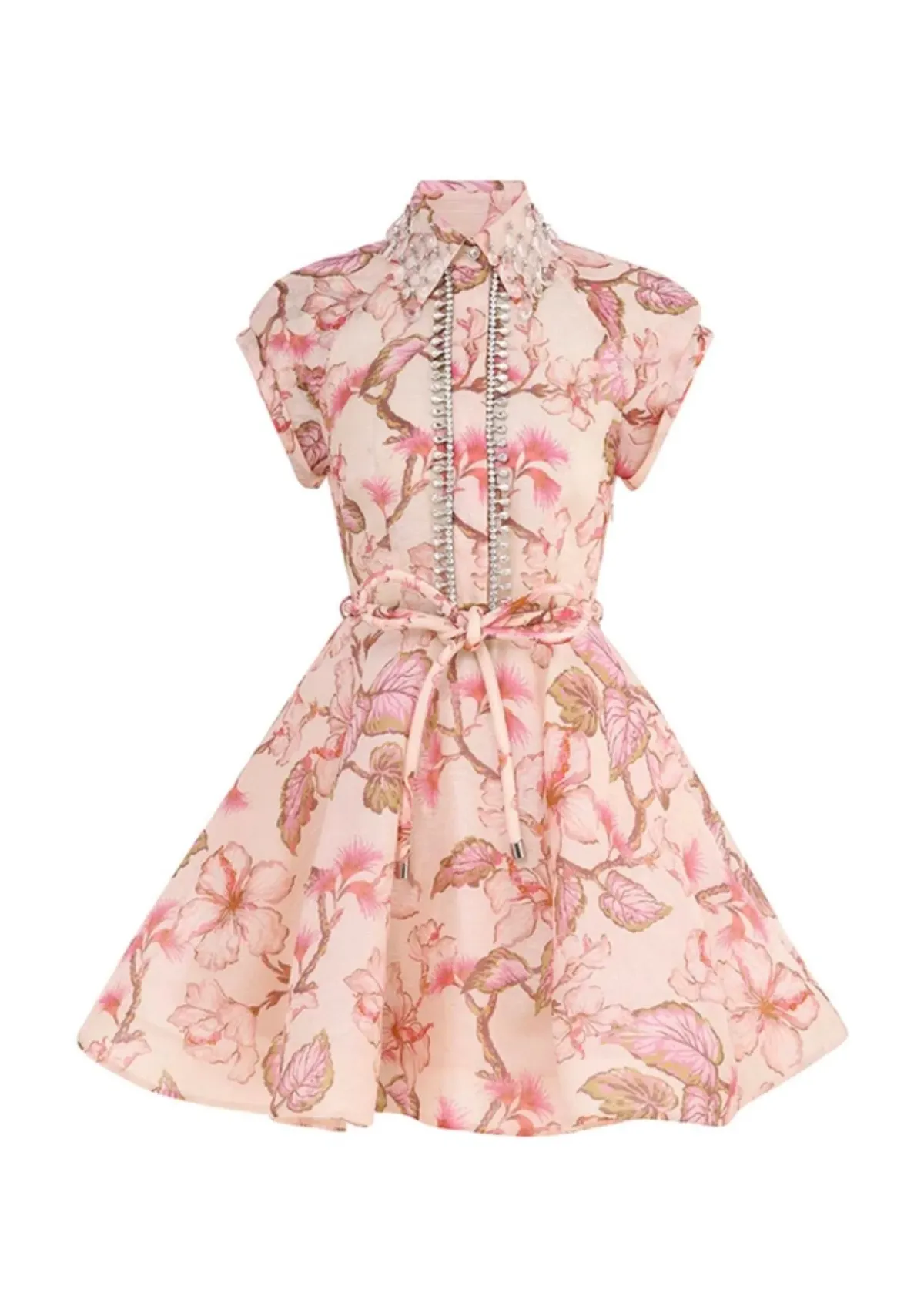 Zimmermann Matchmaker Flip Dress Pink Floral Size 2/ AU 12 - Image 3