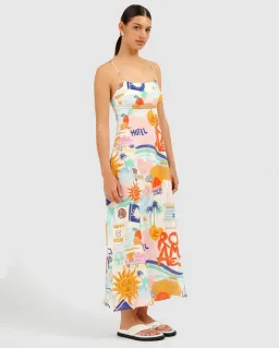 Roame Isla Dress Multi Size 1 / AU 8 for rent on The Volte - image 1