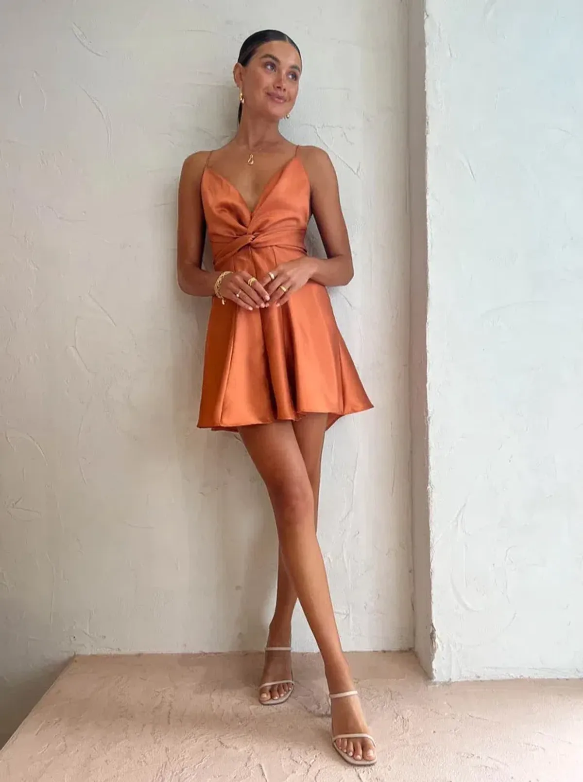 One Fell Swoop Emmeline Mini Dress In Sienna Size 6 - Image 1