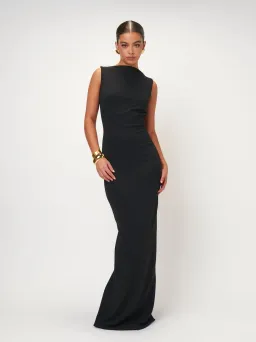 Effie Kats Verona Gown Black Size L / AU 12 for rent on The Volte - image 4