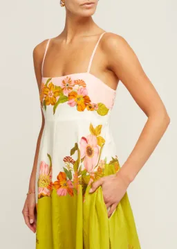 Alemais Silas Linen Sundress Floral Size 10 for rent on The Volte - image 2