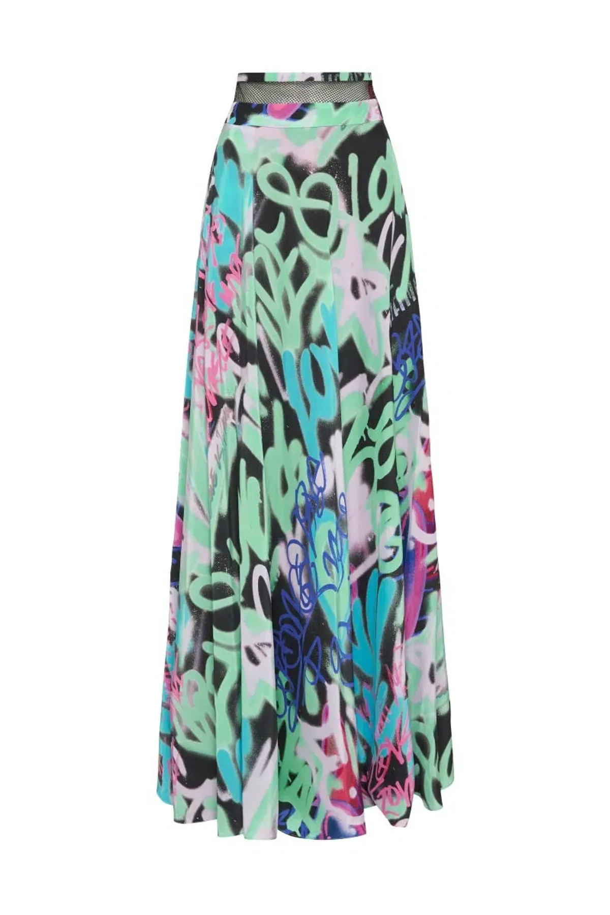 Sass and Bide Graffiti Speaks Maxi Skirt Multi Size 8 - Image 7