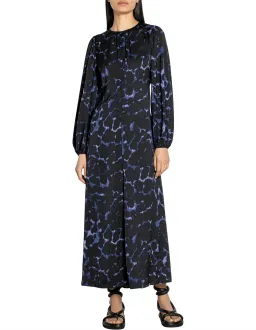 Veronica Maine Ink Blot Ankle Length Dress Black Print Size 16 for rent on The Volte - image 1