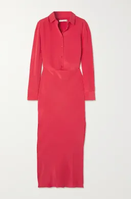 Christopher Esber Button Up Bias Shirt Dress Chilli Size 8 for rent on The Volte - image 3