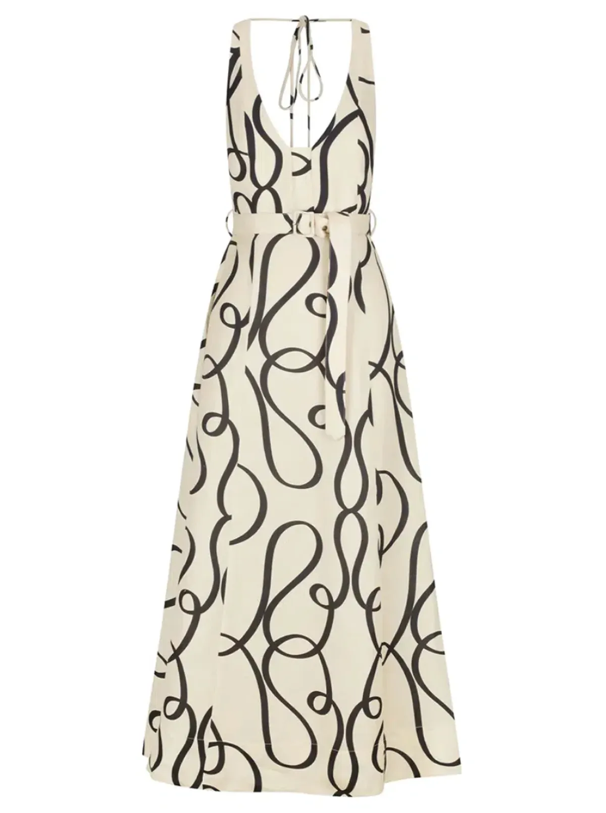 Shona Joy Cecelia Plunged Dress Print Size 8 - Image 7