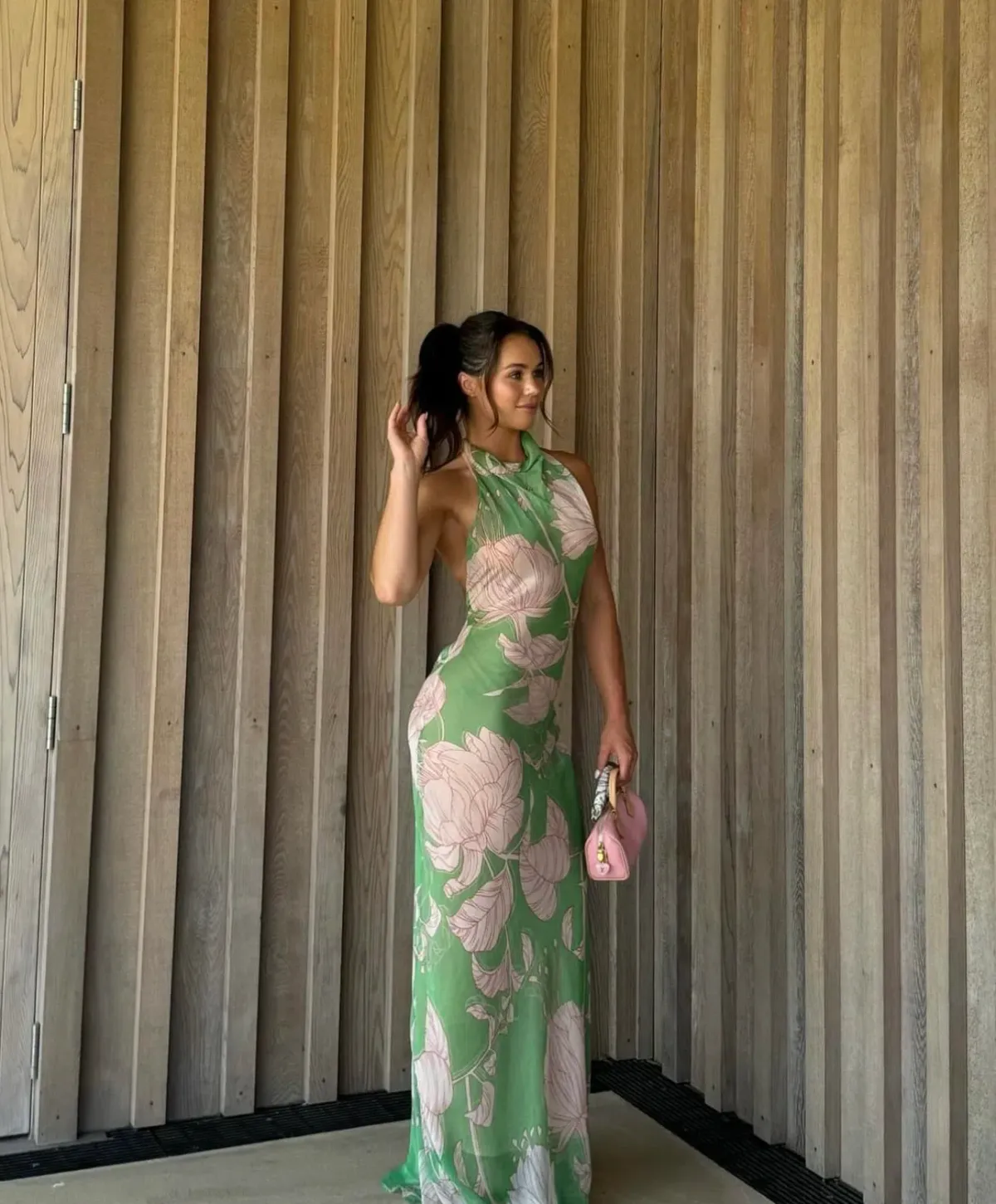 Arcina Ori Josefine Dress Green Floral Size 8 - Image 5