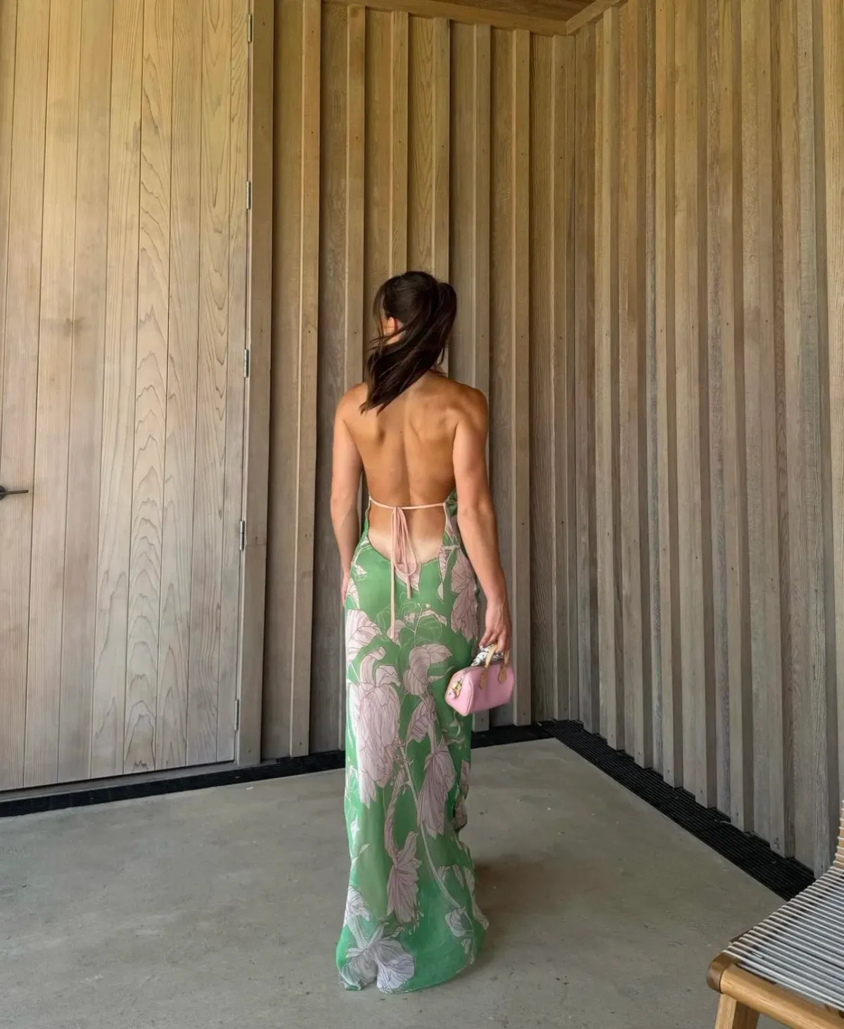 Arcina Ori Josefine Dress Green Floral Size 8 - Image 3