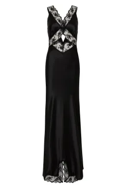 Sir  the Label Aries Cut Out Gown in Black Size 3 / AU 12 for rent on The Volte - image 5