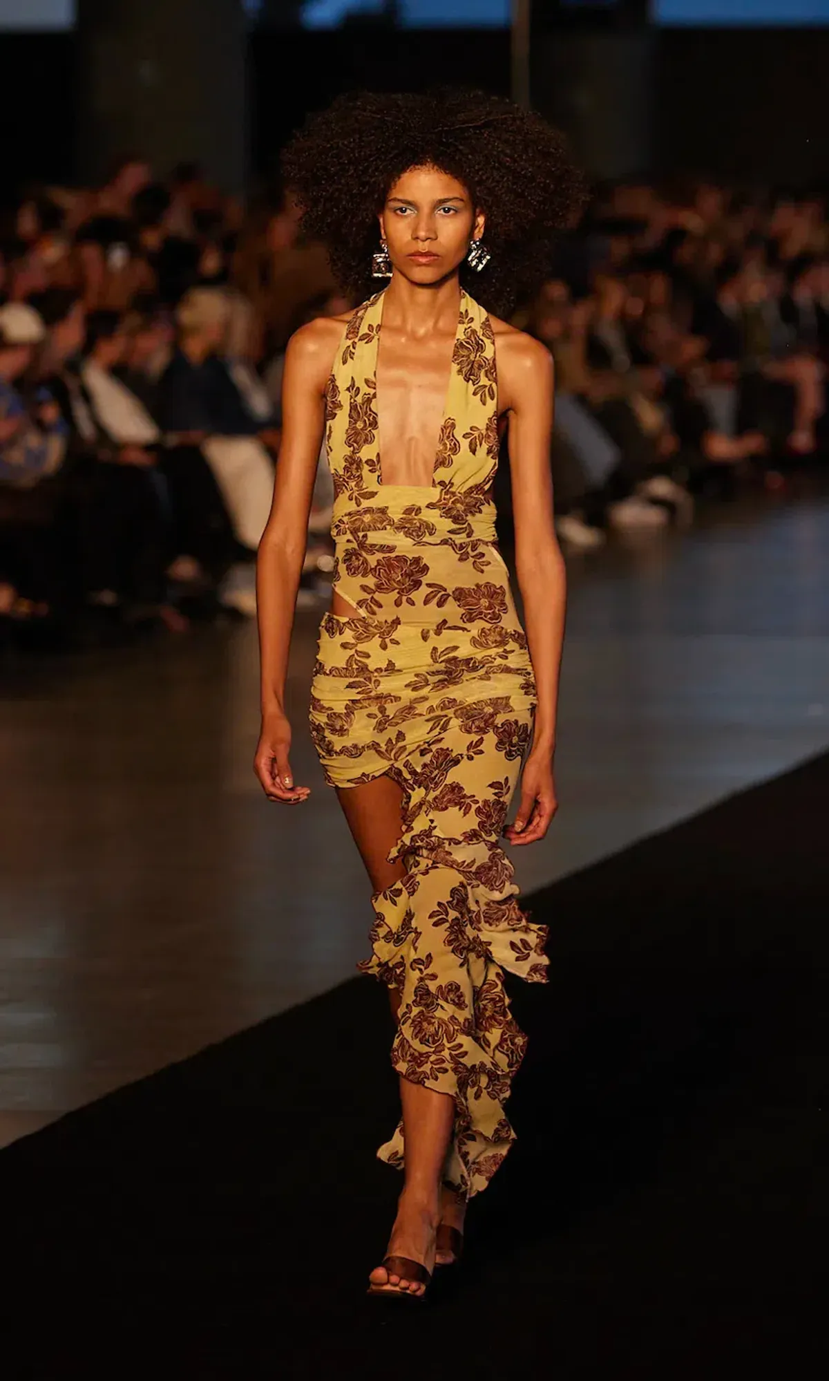 Bec & Bridge Malibu Bay Halter Dress in Yellow Floral Size 6 / AU 6-8 - Image 8