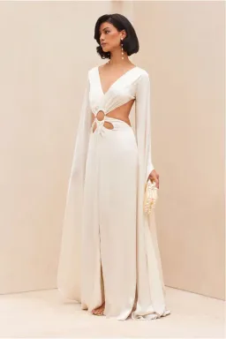Cult Gaia Jasmin Dress White Size 8 for rent on The Volte - image 2