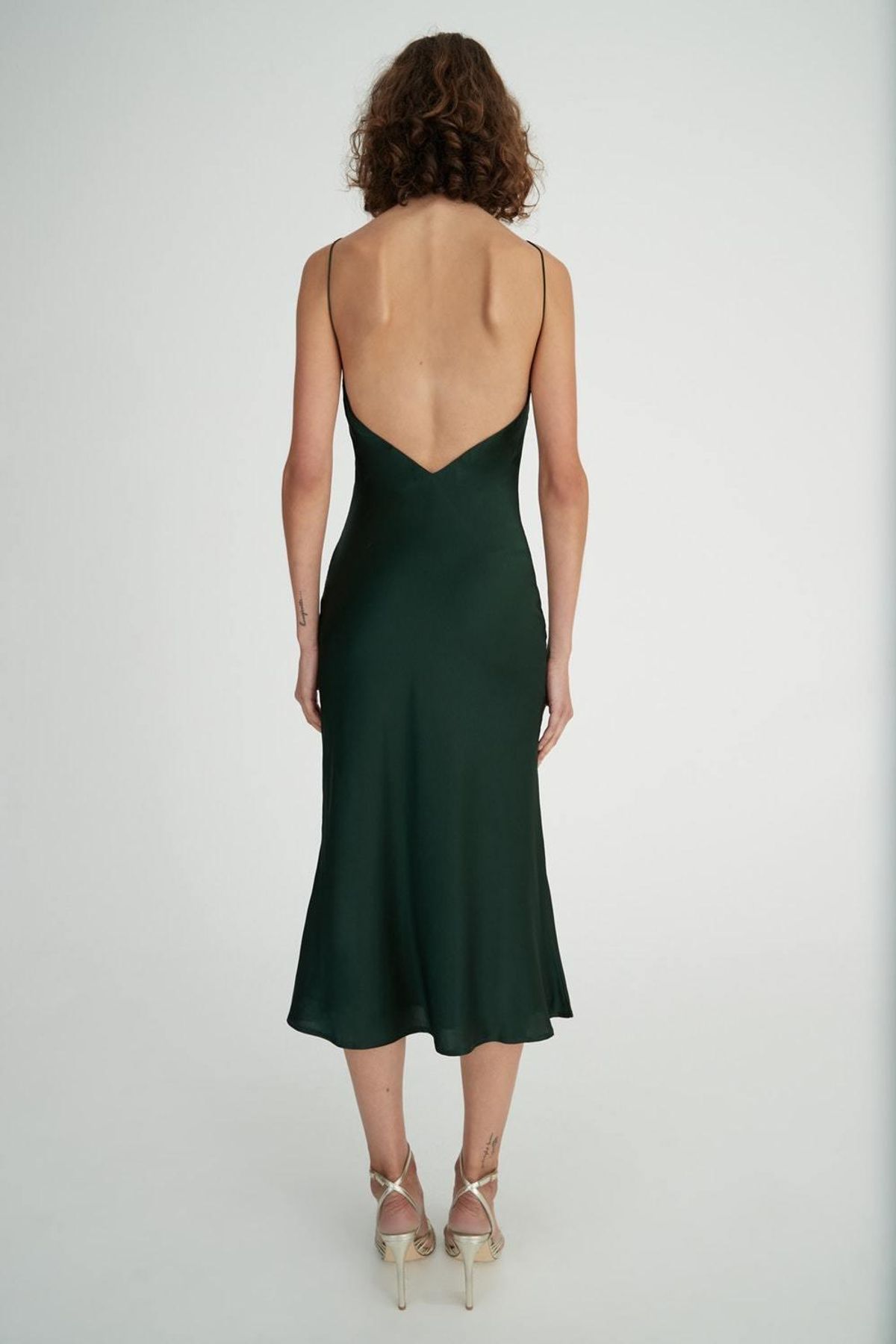 Hansen & Gretel Demi Silk Dress Black Size 8 - Image 2