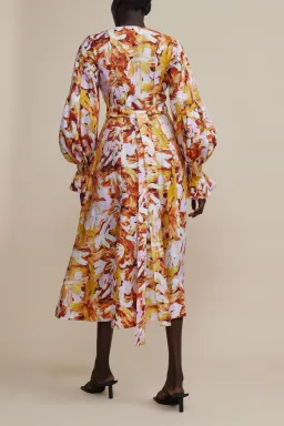 Acler Lydford Midi Dress in Lilac Brush Size 16 for rent on The Volte - image 5