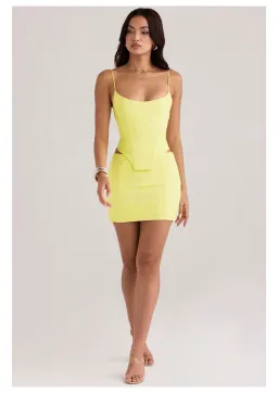 House of CB Flavia Sculpting Corset and Nisha Mini Skirt Set Neon Size XS / AU 6 for rent on The Volte - image 1