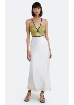 Bec & Bridge Carmen Maxi Dress Ivory/Pistachio Size 12 for rent on The Volte - image 1