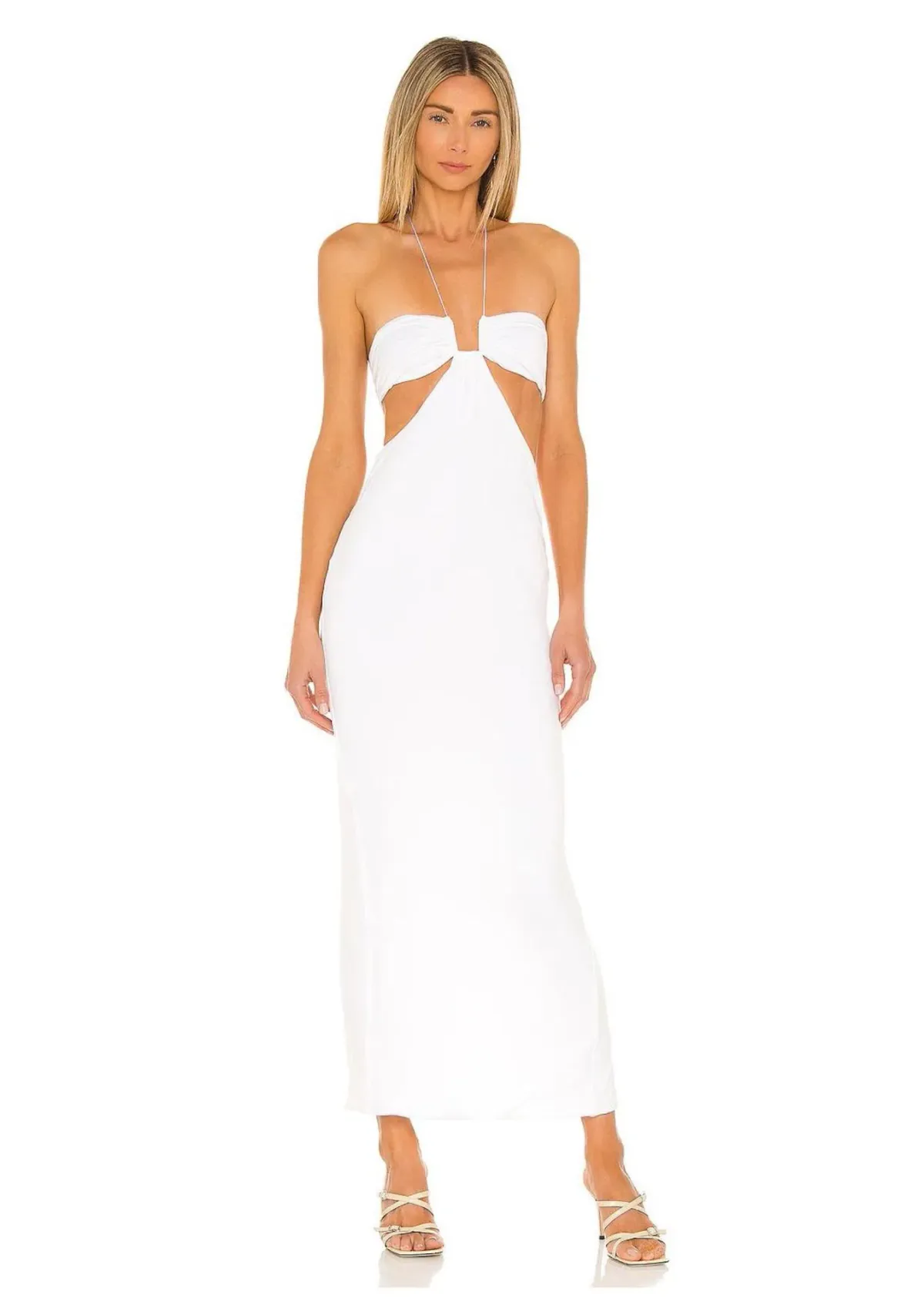 Natalie Rolt Willow Midi Dress in White Size 1 / AU 8 - Image 1