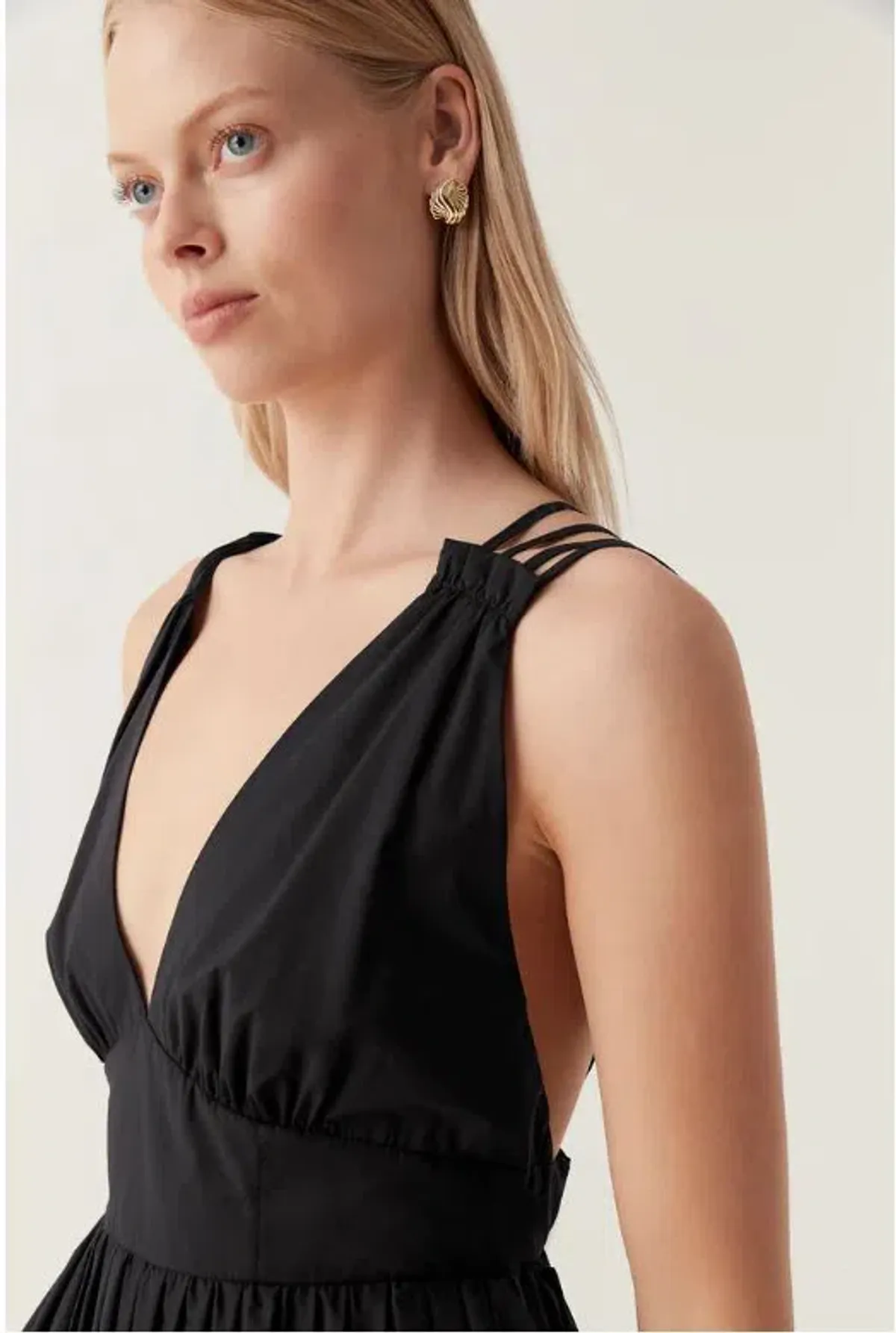 Aje Eliza Asymmetric Dress Black Size 6 - Image 5