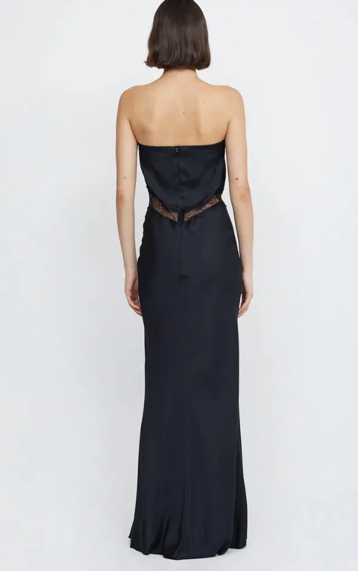 Bec & Bridge Spencer Lace Strapless Maxi Dress Black Size M / AU 10 - Image 2