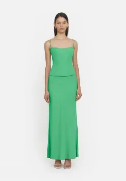 Viktoria + Woods Saxophone Top and Hillcrest Skirt Set Kelly Green Size 0 / AU 6 for rent on The Volte - image 1
