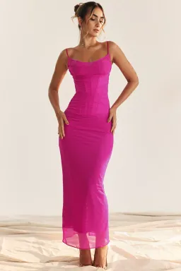 House of CB Nalini Fuchsia Dress Pink Size XS / AU 6 for rent on The Volte - image 2