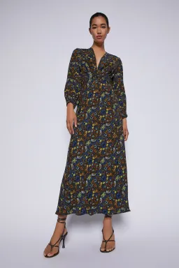 Scanlan Theodore Finch Maxi Dress Print Size 10 for rent on The Volte - image 1