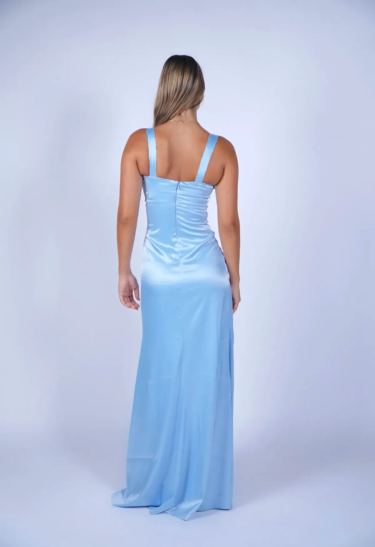 Alamour The Label Sasha Blue Dress Blue Size XS/Au 6 - Image 3