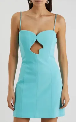 MISHA Brixton Mini Dress Blue Size 10 for rent on The Volte - image 3